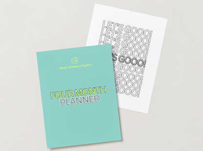 Insert: Four Month Planner